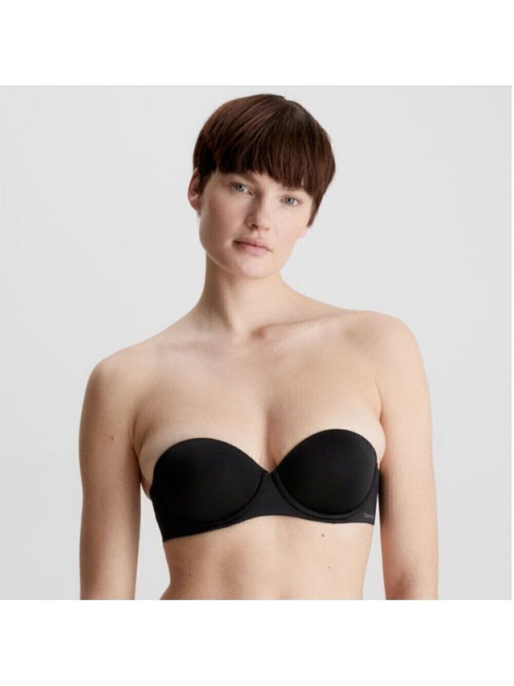 NWT Calvin Klein Strapless Push-Up Bra Black 32D